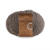 Cuộn len sợi lông cừu Merino pha lạc đà Alpaca màu tự nhiên không nhuộm Gazzal Baby Alpaca Pure Color - Ảnh 6