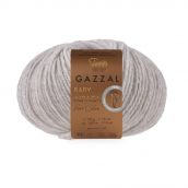 Cuộn len sợi lông cừu Merino pha lạc đà Alpaca màu tự nhiên không nhuộm Gazzal Baby Alpaca Pure Color - Ảnh 4