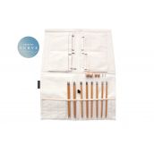 Bộ kim đan vòng thay dây bằng tre Seeknit Curve Koshitsu IC 15 cm / 6" First set / Seeknit Case 2 Off-white 60257